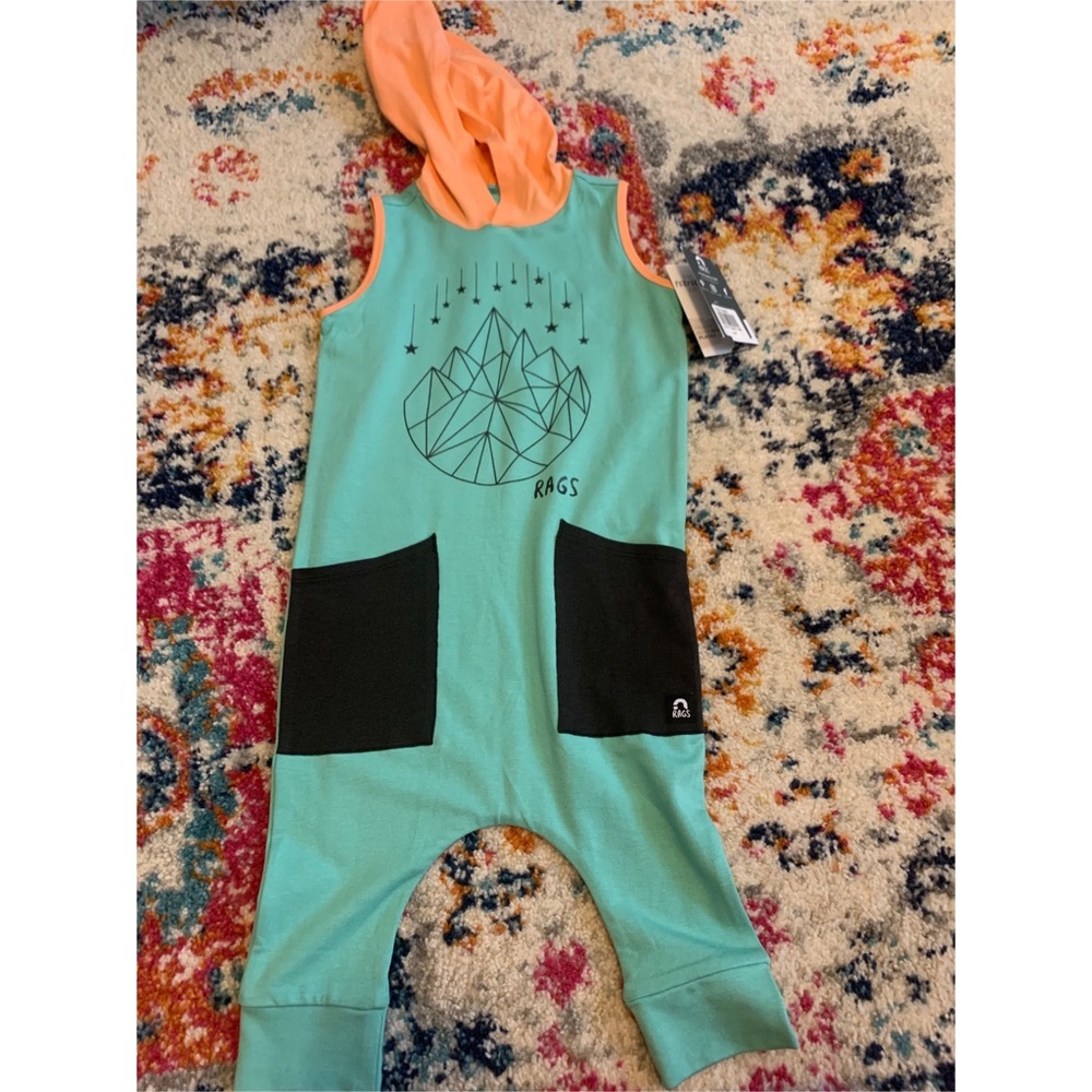 3/4 Rags romper NWT